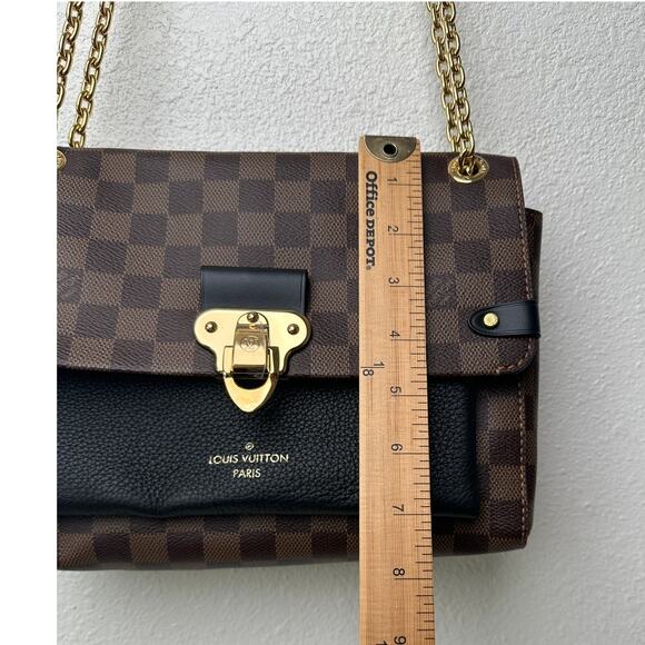 Louis Vuitton Damier Ebene Vavin PM Shoulder Bag – Black Leather & Brown Canvas - Picture 16 of 16